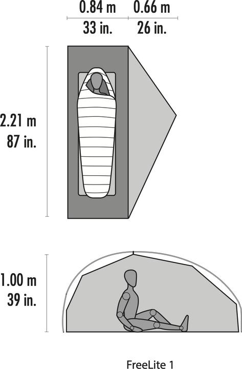 Produktbild Msr FreeLite 1 V3 (Kuppelzelt, 0.89 kg, 1 Person)