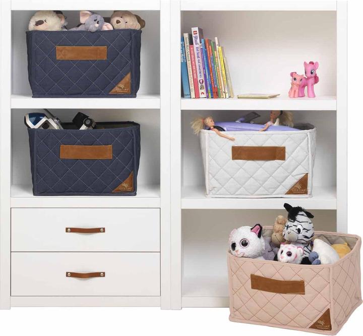 Produktbild Lifetime Kidsrooms Ausverkauft Korb Aus Gestepptem Stoff Pink fuer Regal Passend
