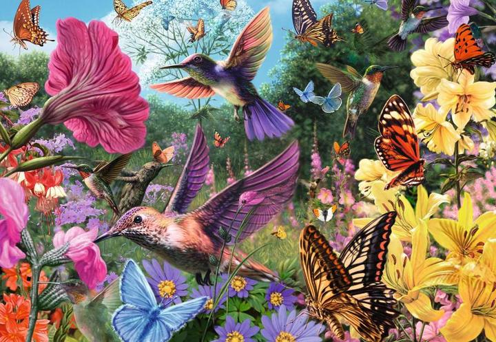 Immagine prodotto Ravensburger Puzzle 12001369 - Colibrì e farfalle - Puzzle per anziani e adulti (200 pezzi)