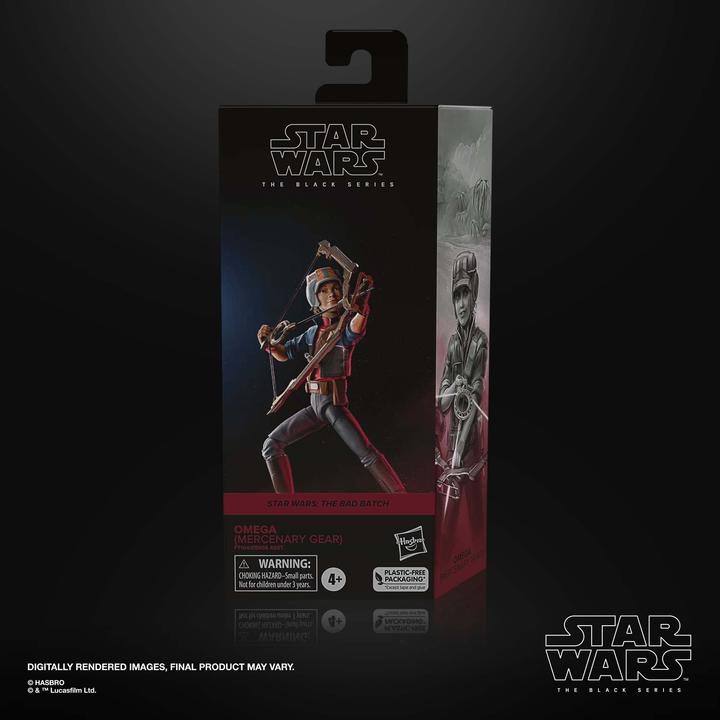 Produktbild Hasbro Star Wars: The Bad Batch Black Series figurine Omega (Mercenary Gear) 15 cm
