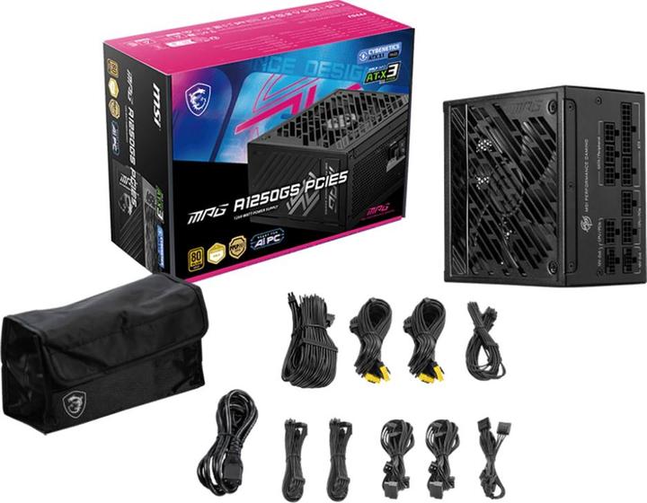 Actual product image MSI PSU MPG A1250GS PCIE5 (1250 W)