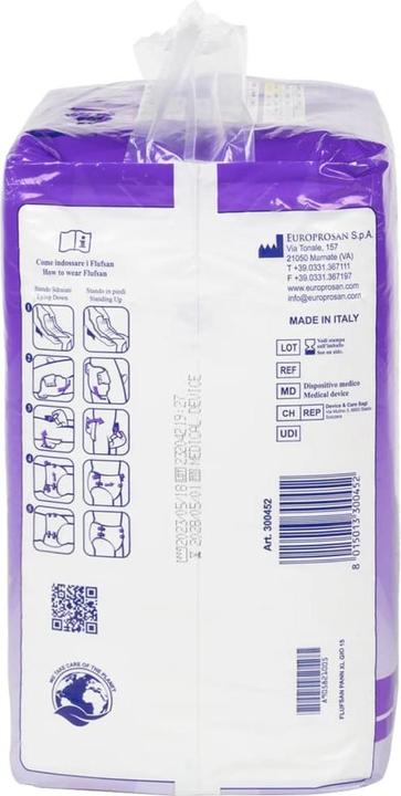 Immagine prodotto VidaXL Pannolini monouso Flufsan per adulti 15 pezzi. (15 x, XL)