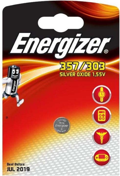 Actual product image Energizer Silver oxides 357/303 (1 pcs., SR44, 150 mAh)