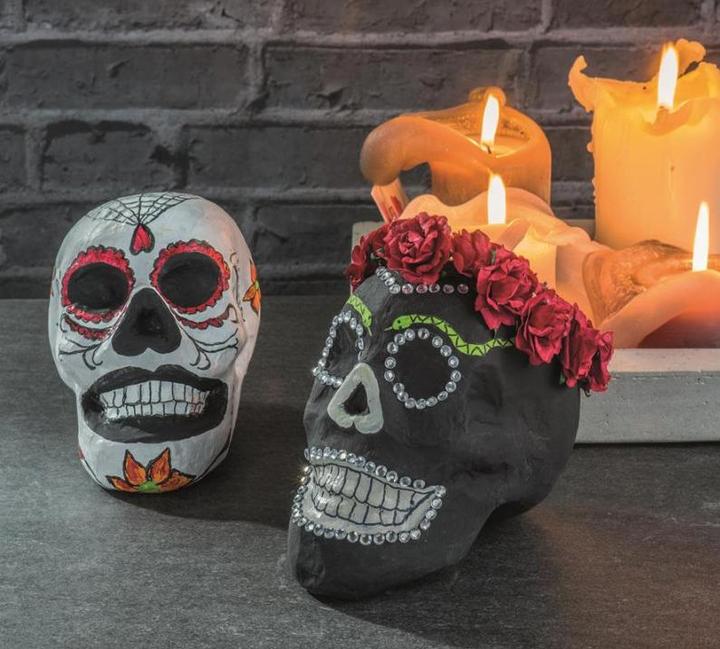 Produktbild Décopatch Papp-Totenkopf 15,5x10,5x12cm