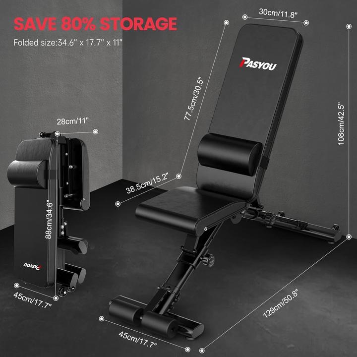 Image du produit Pasyou PA500 Banc de musculation multifonctionnel