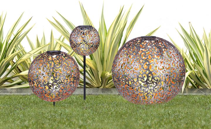 Produktbild Globo Solarleuchte Metall Silberfarben, 1xled (IP44)