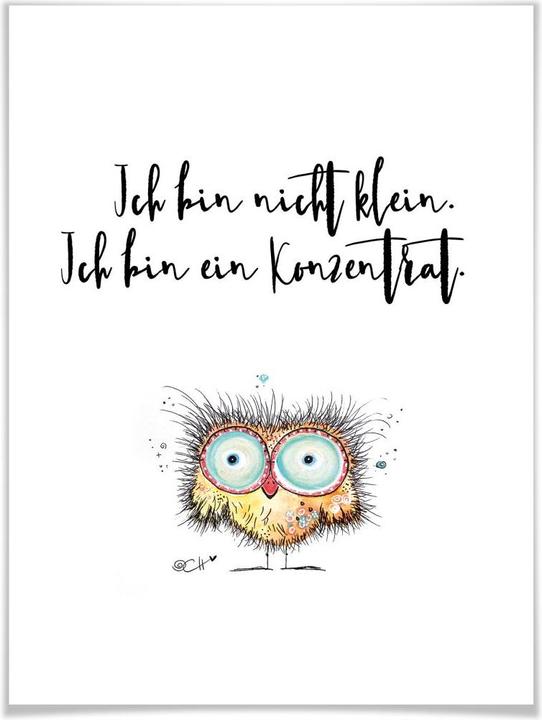 Produktbild Trenddeko Hagenmeyer - Ich bin nicht klein... (30 x 40 cm)