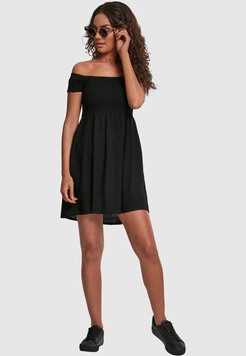 Actual product image Urban Classics Ladies Smoked Off Shoulder Dress (M)