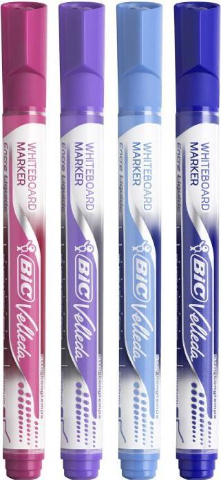 Image du produit Bic Marqueur pour tableau blanc Velleda (Bleu clair, Lila, Rose, Bleu foncé, 4.20 mm)
