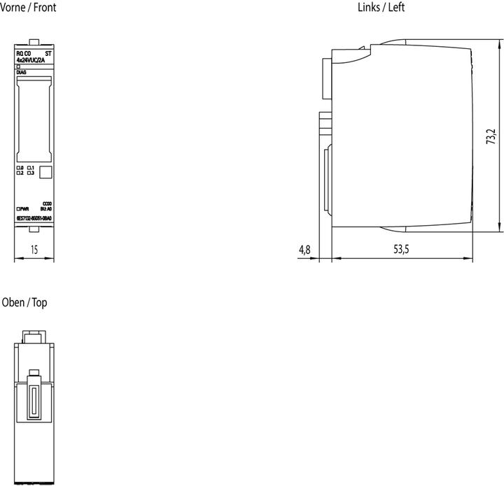 Image du produit Siemens SIMATIC Module de relais de signalisation 6ES7132-6GD51-0BA0