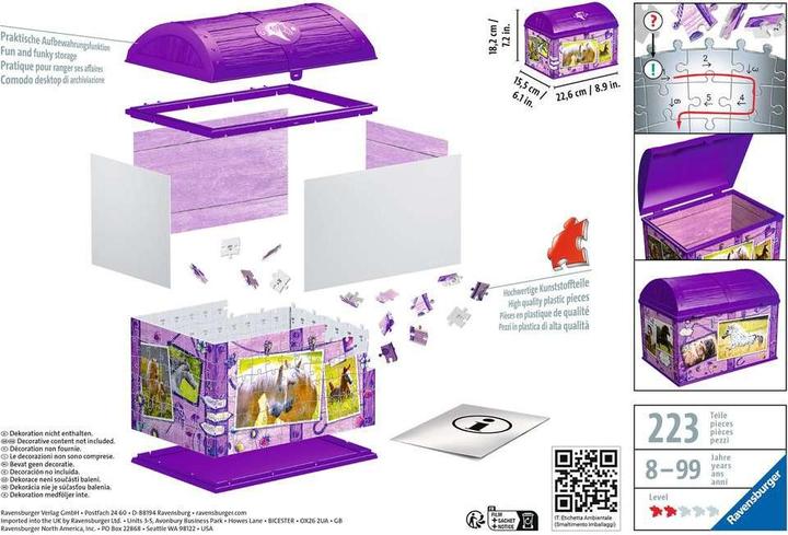 Immagine prodotto Ravensburger 3D - Cavalli del tesoro (216 pezzi)