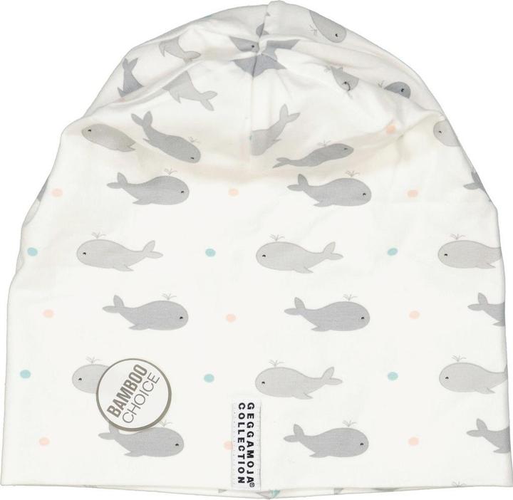Actual product image Geggamoja Bamboo Cap Whale (L)
