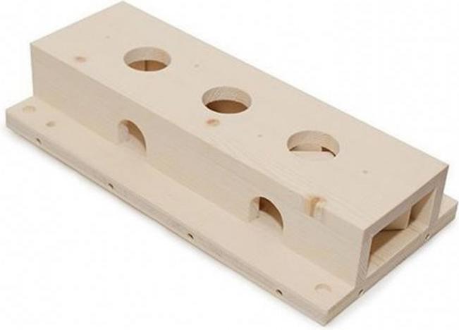 Actual product image Hundespiele.ch Cat games made of wood Tunnel