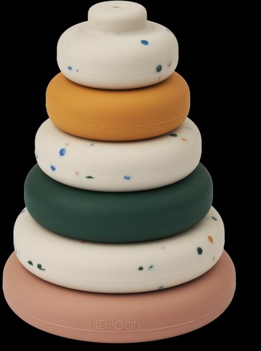 Actual product image Liewood Dag stacking tower Splash Dots Sea Shell