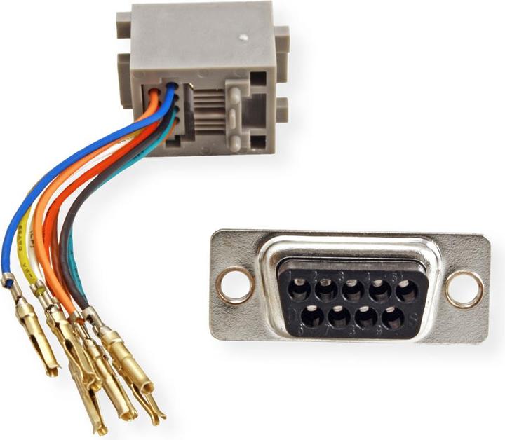 Produktbild Roline RS232 zu RJ45 Adapter (0.09 m)