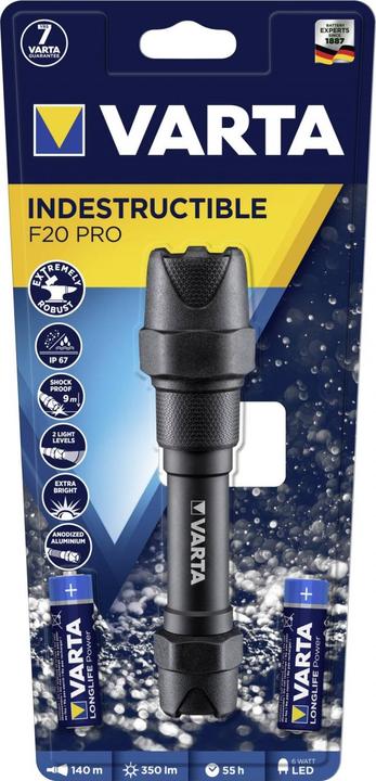 Actual product image Varta Indestructible F20 Pro (16.70 cm, 350 lm)
