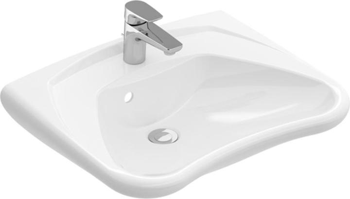 Villeroy & Boch Lavabo ViCare accessibile con sedia a rotelle 60 x 49 cm bianco 71196101 (490 mm, 600 mm)