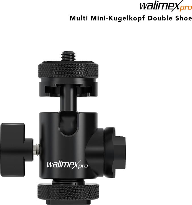 Walimex pro Multi Mini Ball Head Double Shoe (Spherical head)