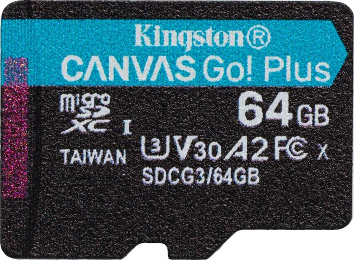 Immagine prodotto Kingston Tela Go Plus (64 GB, microSDXC, U3, UHS-I)