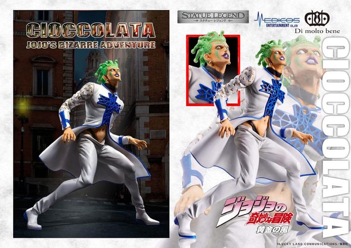 Produktbild Medicos Entertainment JoJo's Bizarre Adventure Part 5 Golden Wind Statue Legend PVC Statue Cioccolata 17 cm