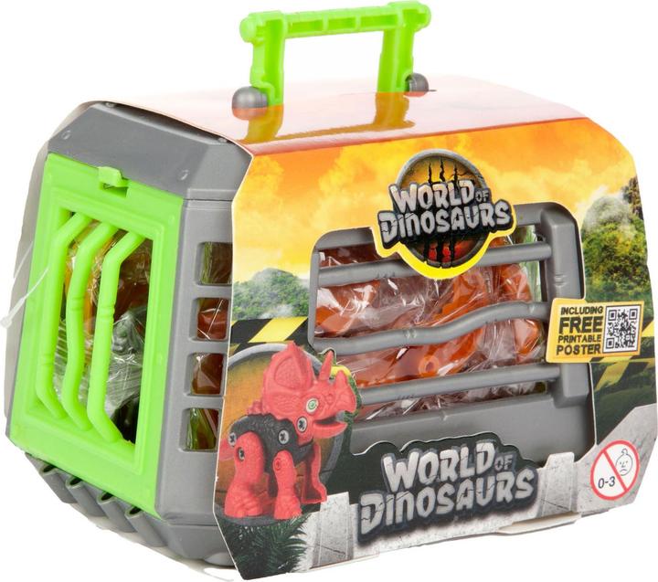 Image du produit Toi-Toys World of Dinosaurs Construisez un dino avec une cage