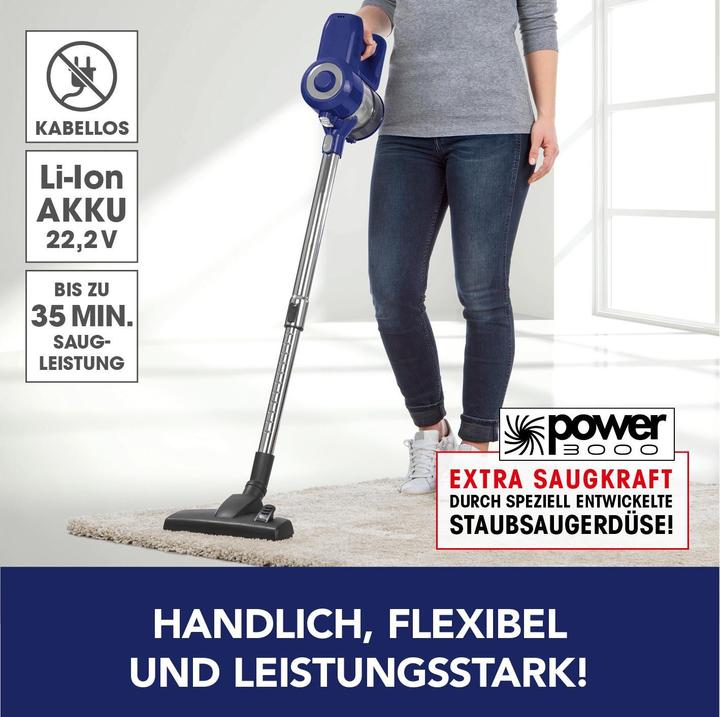 Produktbild CleanMaxx Akku Hand und Stielsauger