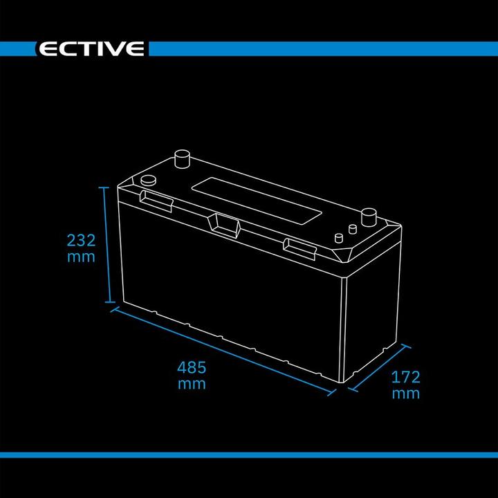 Image du produit Ective LC 200 Marine LT IP67 Pile d'alimentation au lithium LiFePO4 (12 V, 200 Ah)