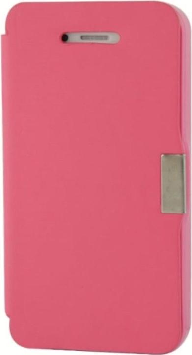 Produktbild König Design Handyhülle Tasche für Apple iPhone 4 / 4s Pink gebürstet (LG G4s, Apple iPhone 4)
