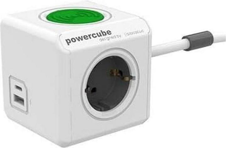 Allocacoc PowerCube (3 x, CEE7, USB-A, USB-C, 1.50 m)