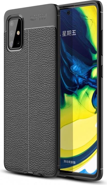 Actual product image Screenguard Samsung Galaxy A71 Case Leather Design TPU Cover (Samsung Galaxy A71)