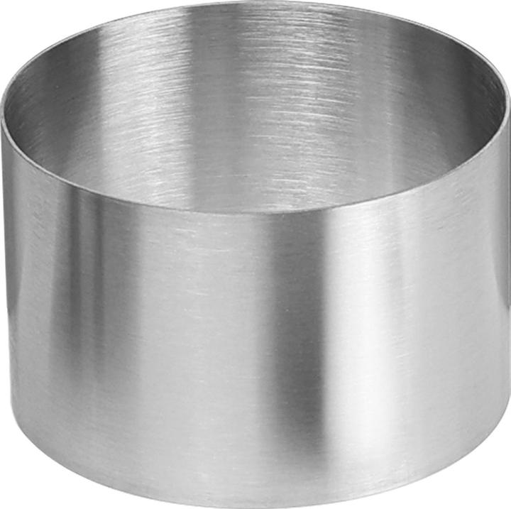 Produktbild Stoneline Dessertringe und Speiseringe Set, 8-teilig, Edelstahl, 6 Ringe, 1 Heber, 1 Stempel, rund
