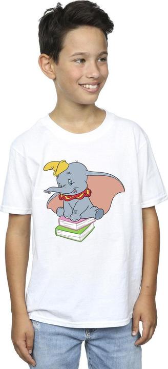 Immagine prodotto Disney Dumbo Sitting On Books Maglietta Ragazzi (152, 158)