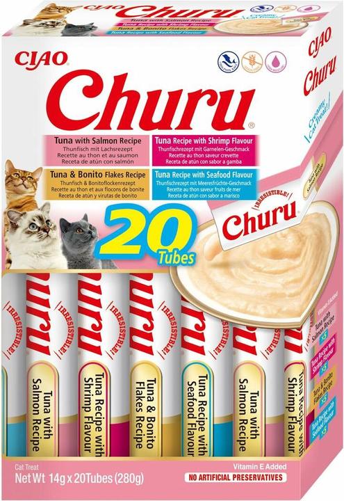 Image du produit Inaba CHURU Varietes Owoce morza -przysmak dla kota 20x14 g (20 pcs, 369 g)