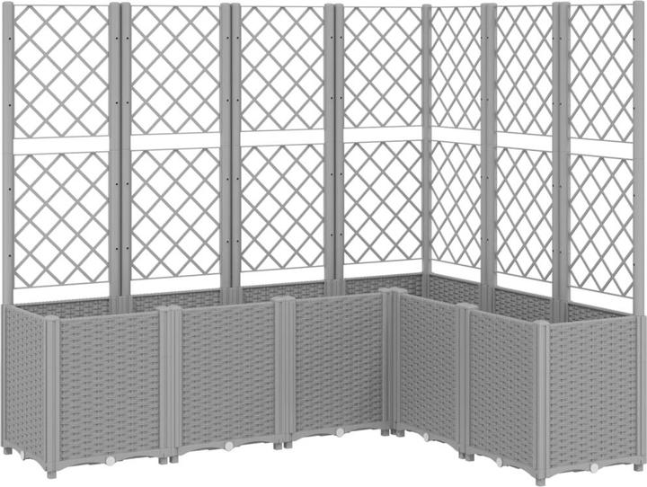 Actual product image VidaXL Planter with trellis PP