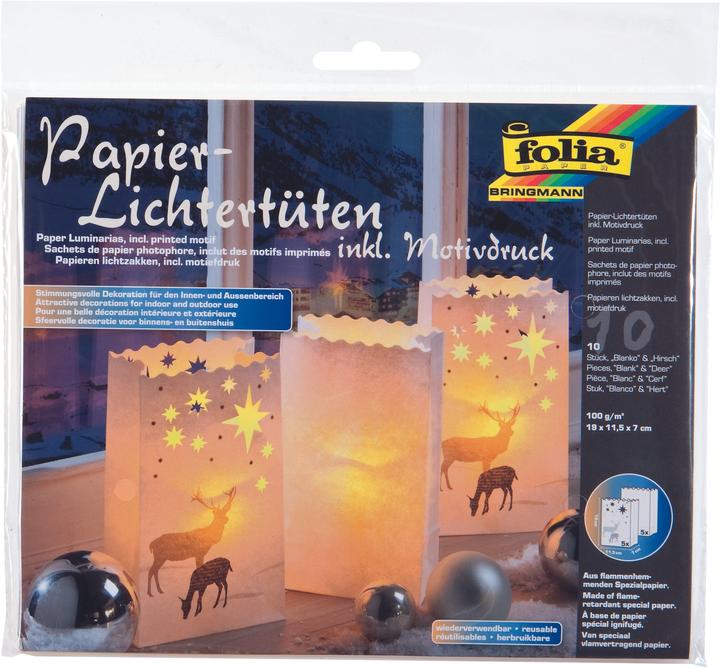 Produktbild Folia Lichtertüten Hirsch (1 x)