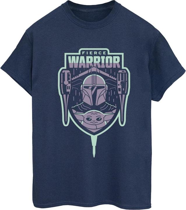 Image du produit Star Wars - T-shirt THE MANDALORIAN FIERCE WARRIOR PATCH - Femme (XL)