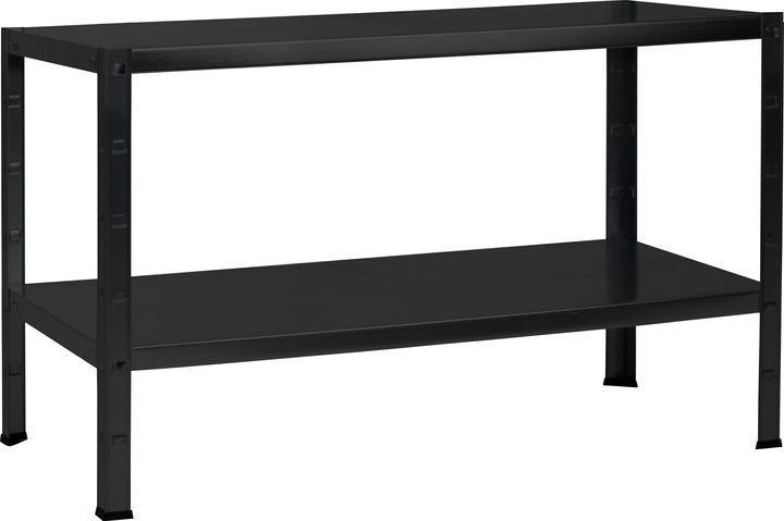Schulte Regalwelt Étagère de base à boulonner Schulte noir structuré 430x1200x400 mm 2 étagères Capacité de charge