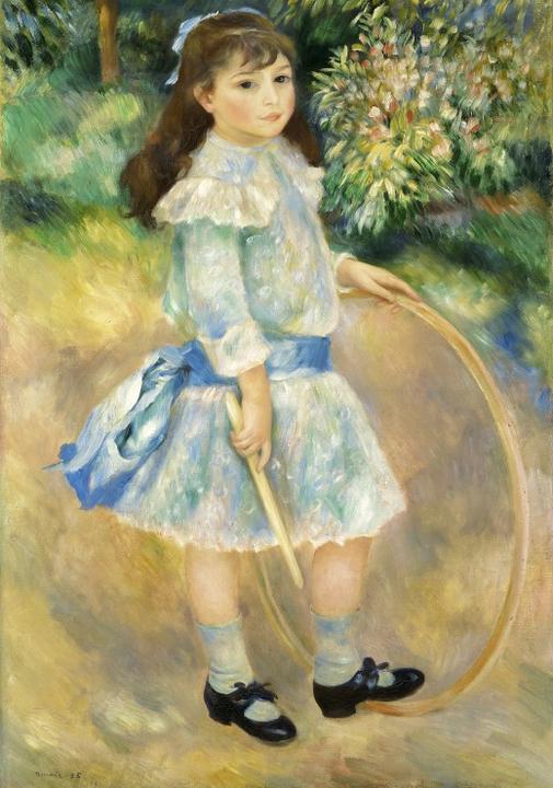 Immagine prodotto Grafika Puzzle 1000 pezzi Auguste Renoir : Ragazza con cerchio, 1885 (1000 pezzi)