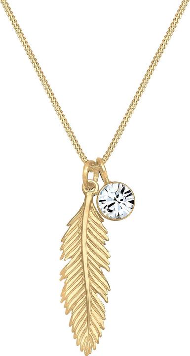 Actual product image Elli Boho, Feather (925 sterling silver, Glass crystal)