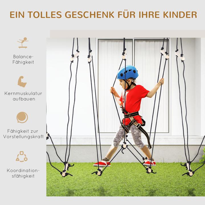 Actual product image Outsunny Children's climbing ladder with wooden rungs