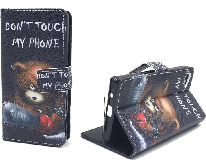 Produktbild König Design Schutz Hülle für Sony Xperia Z5 Compact Bär Dont Touch Tasche + 1 Panzer Schutz Glas Neu (Sony Xperia Z5 Compact)
