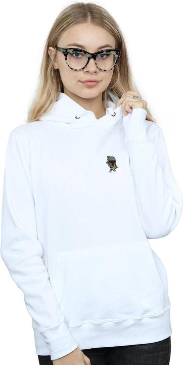Actual product image Star Wars Womens/Ladies Boba Fett Chest Print Hoodie (L)