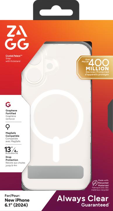 Immagine prodotto Zagg Crystal Palace Snap w/Kickstand (Apple iPhone 16)