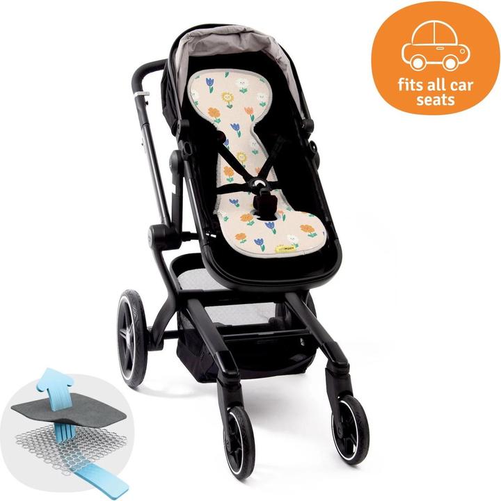 Immagine prodotto AeroMoov Air Layer, cuscinetto estivo per carrozzina/buggy - Fiori