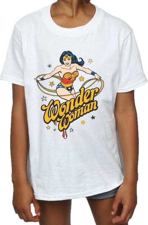 Immagine prodotto Wonder Woman Stars Maglietta Ragazze (140, 146)