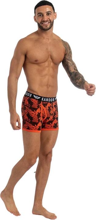 Actual product image Kandor Mens Florid Boxer Shorts (Pack of 7) (S, pack of 7)