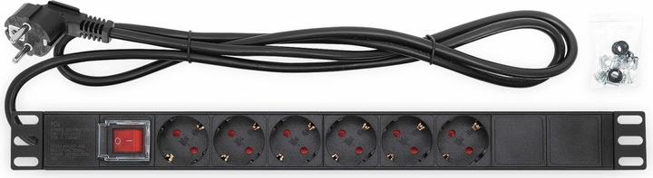 Immagine prodotto Intellinet Ciabatta / PDU a 6 vie da 19", contatto di protezione, 1 U