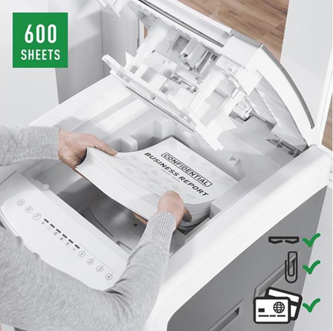 Image du produit Leitz Destructeur de documents IQ Autofeed Office Pro 600 P-5 (Coupe de particules)