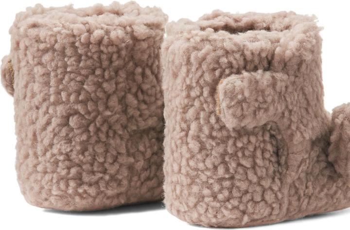 Actual product image La Redoute Collections Plush slippers with Velcro fastener (21)