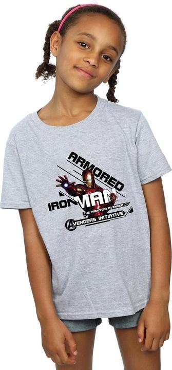 Image du produit - T-shirt IRON MAN ARMORED AVENGER - Fille (128)